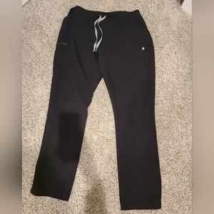 Figs women's Yola black scrub pants- size L tall